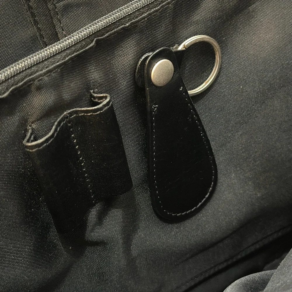 Levenger Black Leather Men's Bag